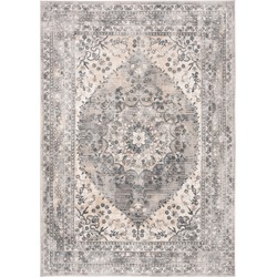 Safavieh Klassiek Indoor Geweven Vloerkleed, Oregon Collectie, ORE903, in Beige & Grijs, 91 X 152 cm