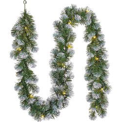 Black Box Kerstkrans Norton - 180x25x25 cm - Pvc - Besneeuwd,Groen