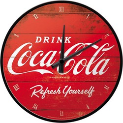 Metalen muurklok Coca Cola 31 cm - Wandklokken