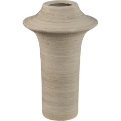 PTMD Vaas Rinder - 18x18x29 cm - Keramiek - Beige