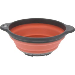 Excellent Houseware opvouwbaar vergiet - oranje/grijs - tpe - 23 cm - Vergieten