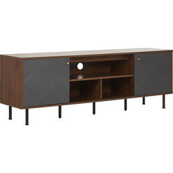 PALMER  - TV-meubel - Grijs - MDF
