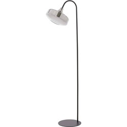 Light & Living - vloerlamp - Solna - zwart - glas - kleurglas-lamp - E27 - 1881158