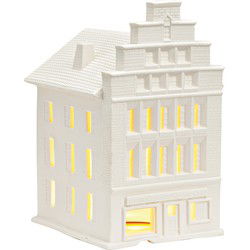 Wurm Lichthaus Weitkamp Stuhlmacher Münster van porselein, wit (B/H/D) 13x20x15cm