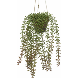 Hangplant in pot d17h32 cm groen a2 kunstbloem zijde nepbloem