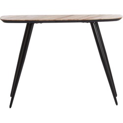 Light & Living - Side table 118x37x82 cm BIBOERA hout naturel+zwart