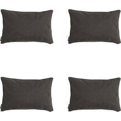 Madison -  Sierkussen Dark grey canvas eco+ - Ca. 30x50 cm - Set van 4