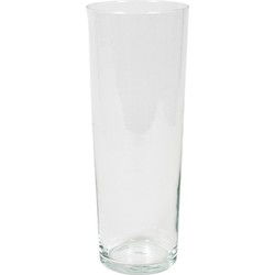 Bloemenvaas/vazen van transparant glas 40 x 15 cm - Vazen