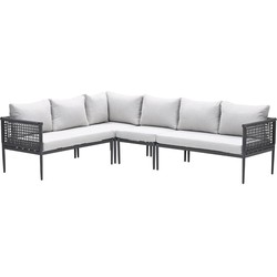 Teramon hoekset - 4-dlg. - carbon black - dark grey - valley sand
