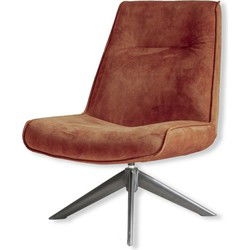 Relaxfauteuil - Draaifauteuil  - Draaistoel - Fauteuil - Oranje - 70 x 54 x 90 cm