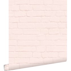ESTAhome behang bakstenen zacht roze - 0,53 x 10,05 m - 139191