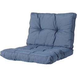 Madison Loungekussen Set  van 2 - Florance Blauw - Zit- en rugkussen