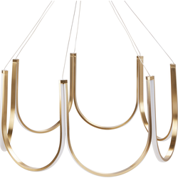 Beliani PERQUENO - Hanglamp-Goud-Aluminium