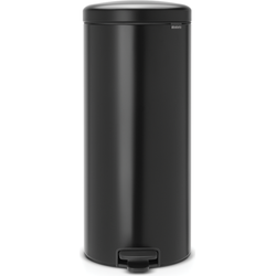 NewIcon pedaalemmer 30 liter met kunststof binnenemmer Matt Black - Brabantia