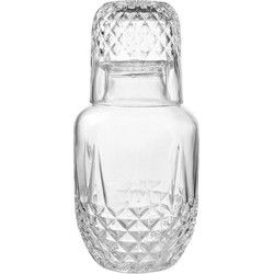 Clayre & Eef Karaf met Glas 550 ml Transparant Glas