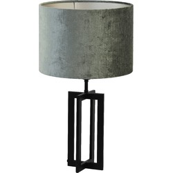 Tafellamp Mace/Gemstone - Zwart/Antraciet - Ø30x56cm