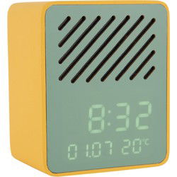 Karlsson - Wekker Funky Vibes Blue Tooth Speaker - Bright yellow & green