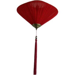 Fine Asianliving Chinese Lampion Lucky Rood Zijde D40xH25cm