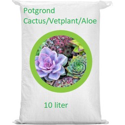 Potgrond Cactus/Vetplant/Aloe aarde grond 10 liter