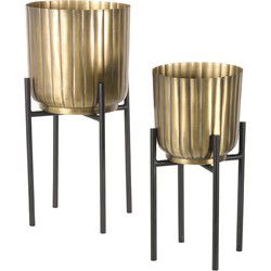 LABEL51 Plantenstandaards - Antiek goud - Metaal - One Size