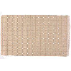 Arte r Badmat - beige - vierkant patroon - 69 x 39 cm - Badmatjes