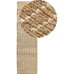 Beliani KAMBERLI - Laagpolig-Beige-Jute