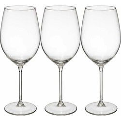 Secret de Gourmet Wijnglazen set Lina - doosje 12x stuks - chique transparant glas - 54 CL - Wijnglazen