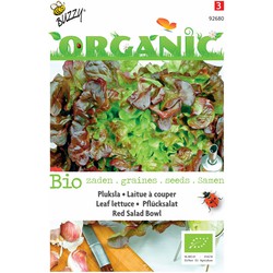 5 stuks - Organic Pluksla Red Salad Bowl (Skal 14725) - Buzzy