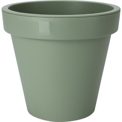 Pro Garden Plantenpot/bloempot - Tuin buiten - kunststof - groen - D50 cm - Plantenpotten