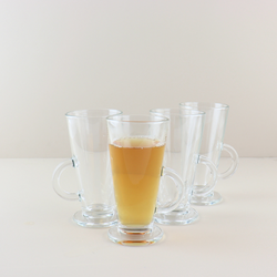 OTIX Latte Macchiato - Irish Coffee - Glazen - 280 ml - 4 Stuks - Theeglazen met Oor - Cappuchino Glazen