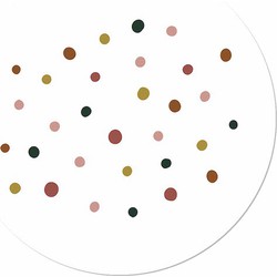 Muurcirkel Colorful Dots