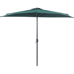 Beliani GALATI - Halfronde parasol-Groen-Polyester