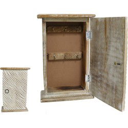 Houten Sleutelkast model Golven