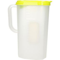 Plasticforte Waterkan met deksel - 2L - groen - kunststof - Schenkkannen