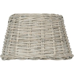 Clayre & Eef Lampenkap Hanglamp  Ø 36x22 cm  Beige Rotan Rond Rieten Lampenkap