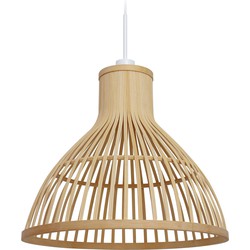 Kave Home - Nathaya bamboe plafondlampekap met een natuurlijke afwerking, Ø 46 cm