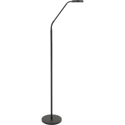 Landelijke Metalen Highlight Comfort LED Vloerlamp - Zwart