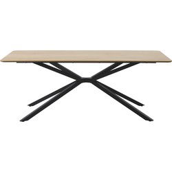 Eettafel Naturel Eiken - 160x90x75cm - Kruispoot - Cesura