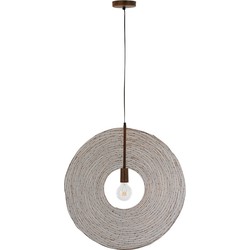  J-Line Hanglamp Modern Metalen Cirkel Roest - Large