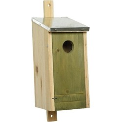 Lichtgroen vogelhuisje voor kleine vogels 26 cm - Vogelhuisjes