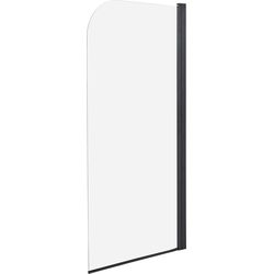 LAPAN - Douchescherm - Zwart - 140 x 70 cm - Veiligheidsglas