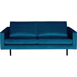 BePureHome Rodeo 2,5-Zitsbank - Velvet - Blauw - 85x190x86