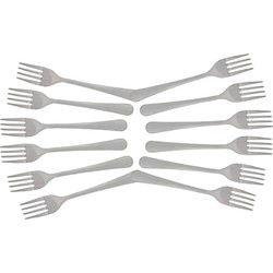 12x Kleine vorkjes voor gebak en taart 14 cm - Besteksets