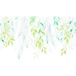 Komar fotobehang Summer Leaves groen - 350 x 250 cm - 610026