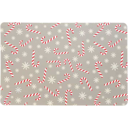 Unique Living - Placemat Xmas Lollipop 30x45cm Silver
