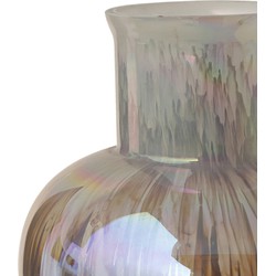 PTMD Xela Windlicht - 14 x 14 x 23,5 cm  - Glas - Grijs