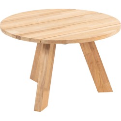 4 Seasons Outdoor Cosmic loungetafel Ø65 cm antractiet - teak