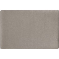 Zeller placemats - 1x - vegan leer - taupe - 45 x 30 cm - Placemats