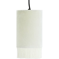 hanglamp velvet off white 28 x ø15