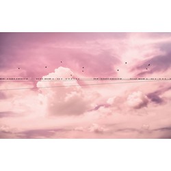 Sanders & Sanders fotobehang wolken roze - 400 x 250 cm - 612342